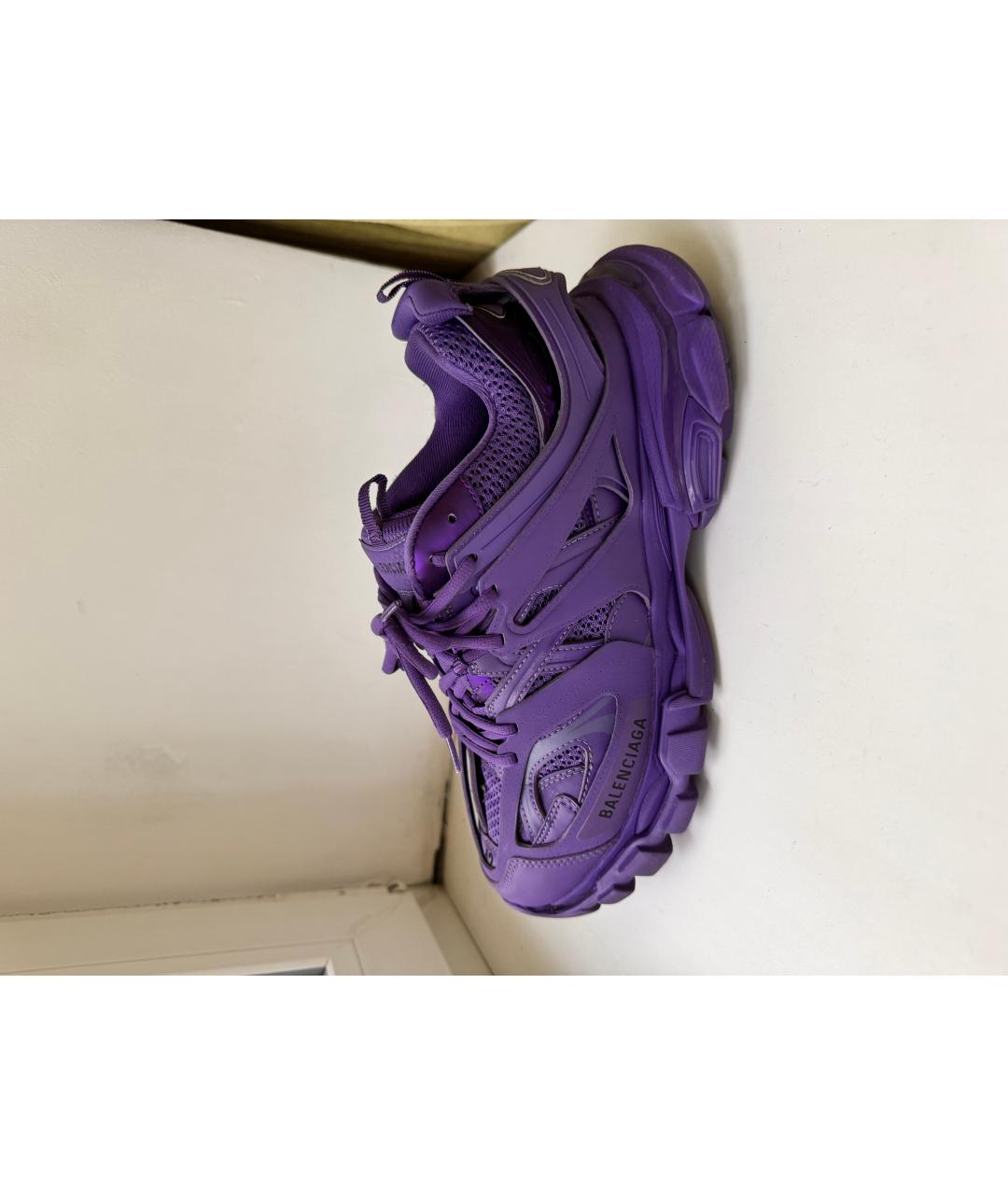 BALENCIAGA Фиолетовые низкие кроссовки / кеды, фото 9