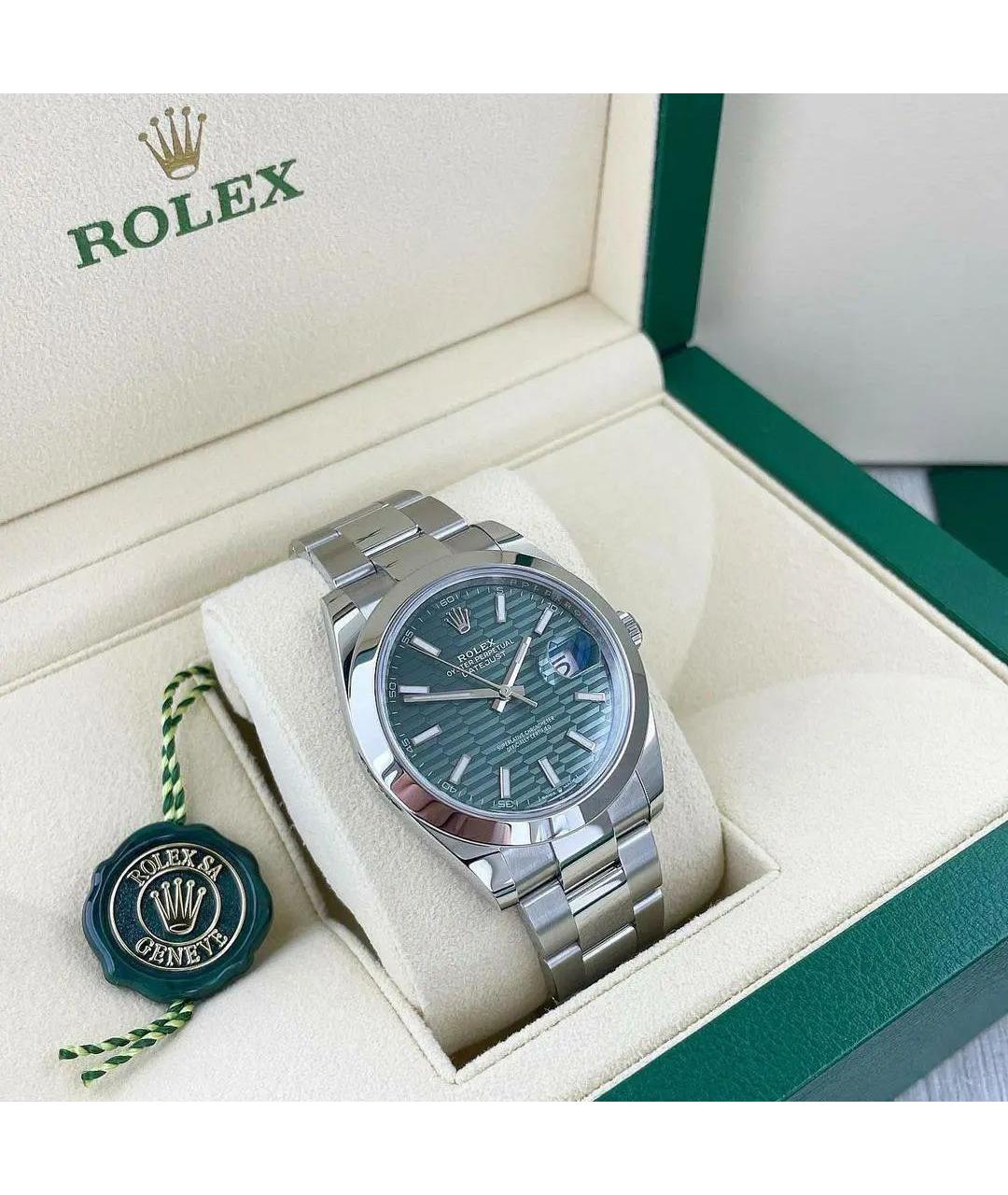 ROLEX Зеленые часы, фото 2