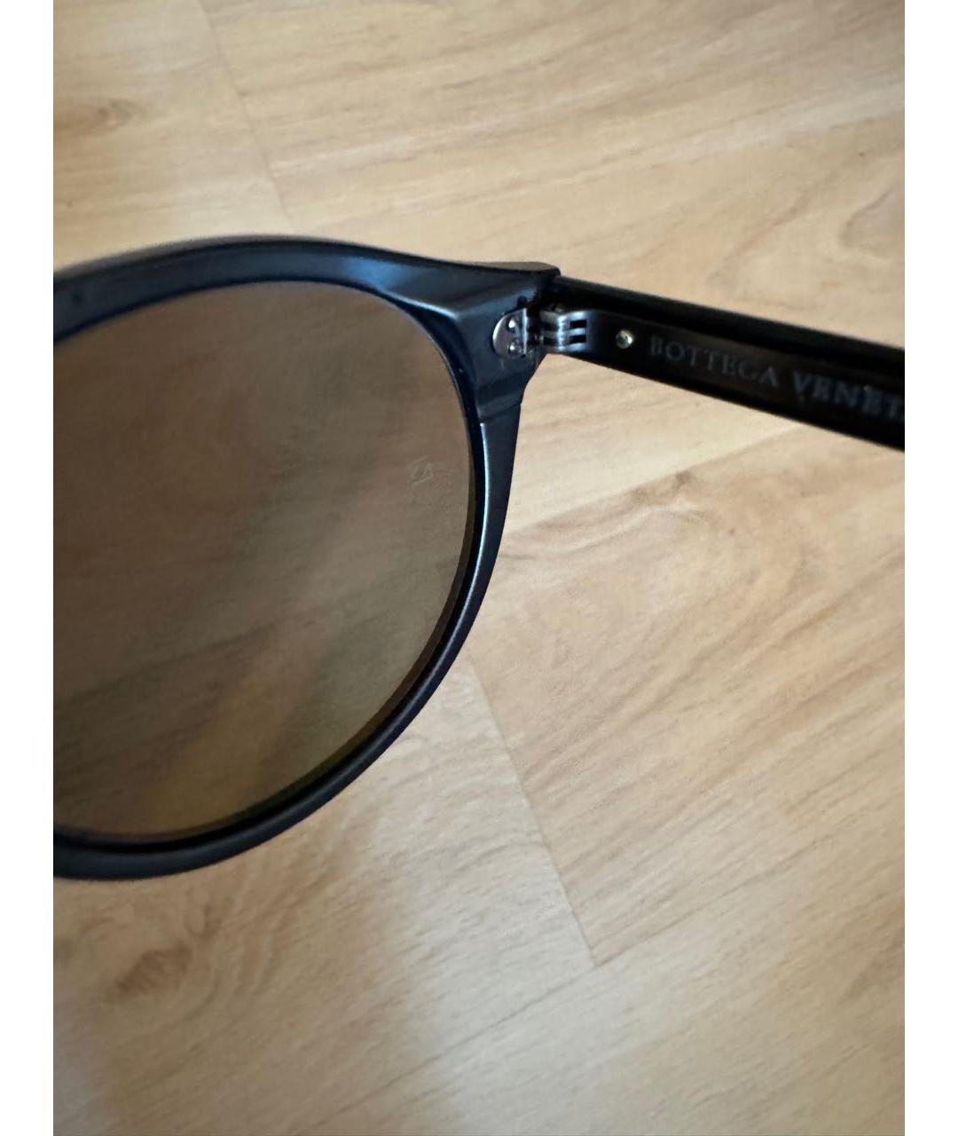BOTTEGA VENETA Черные металлические солнцезащитные очки, фото 5