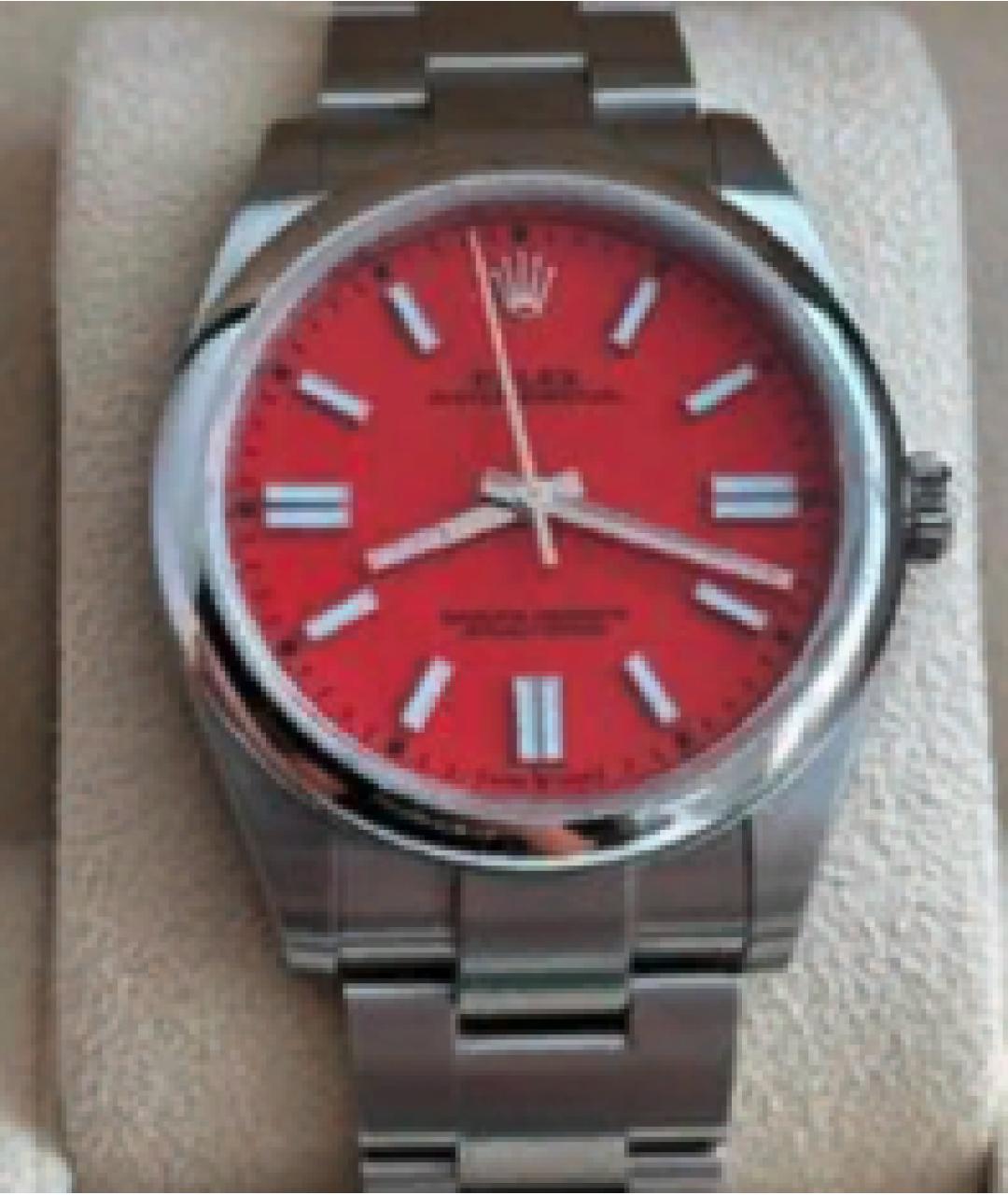 ROLEX Красные часы, фото 2