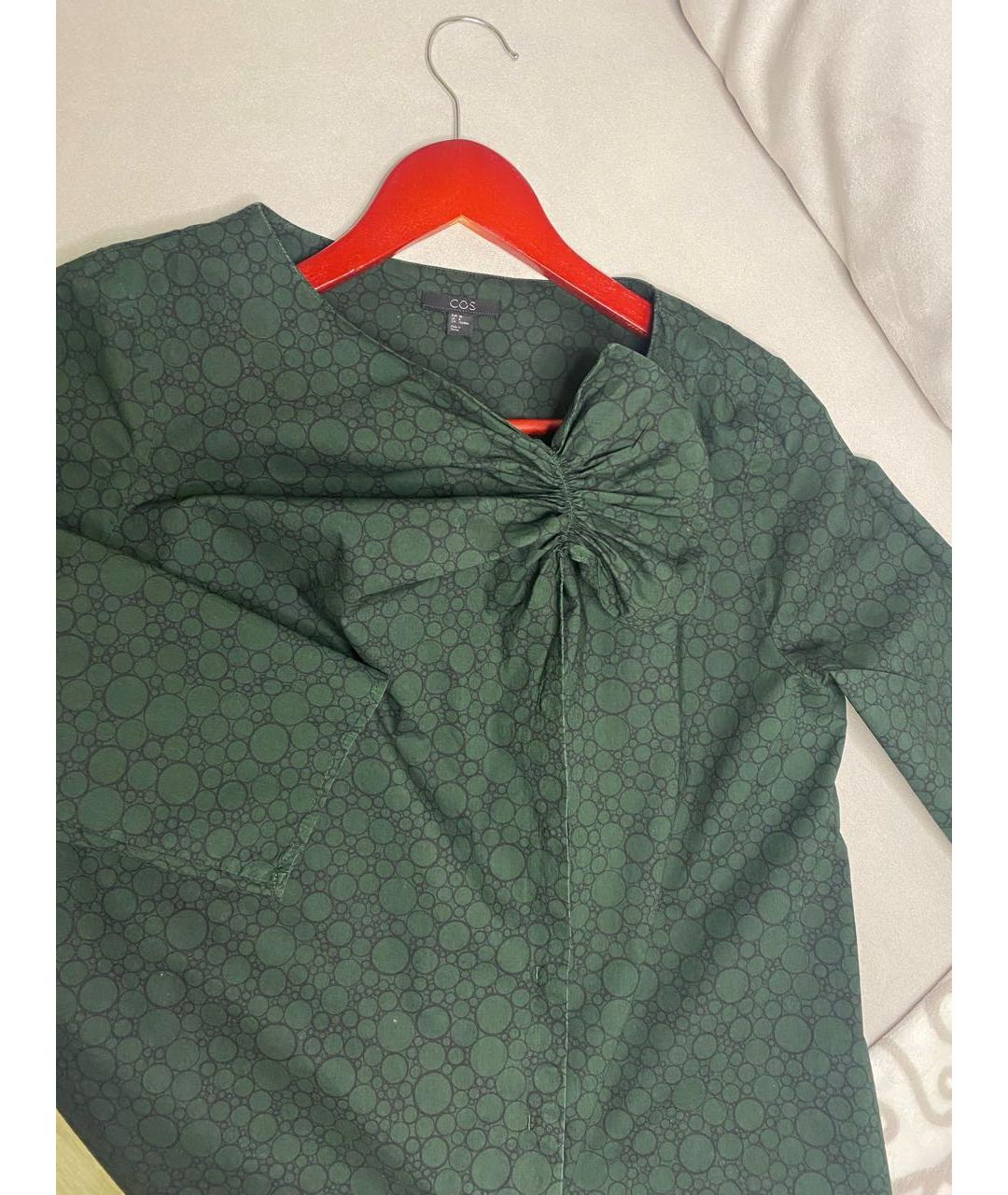 COS Зеленая хлопковая блузы, фото 6