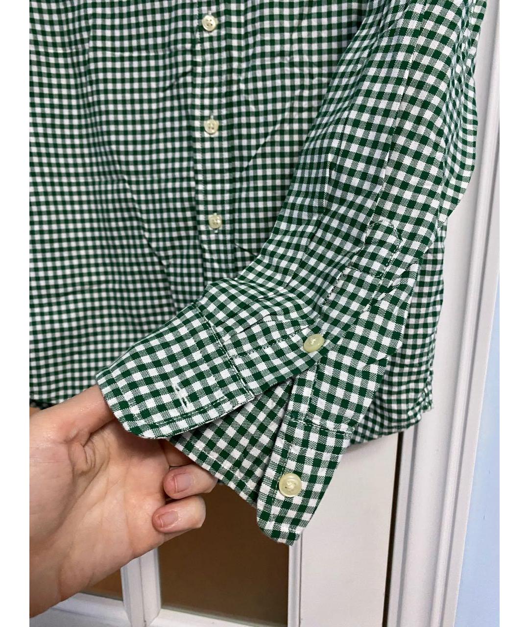 RALPH LAUREN Зеленая хлопковая рубашка, фото 8