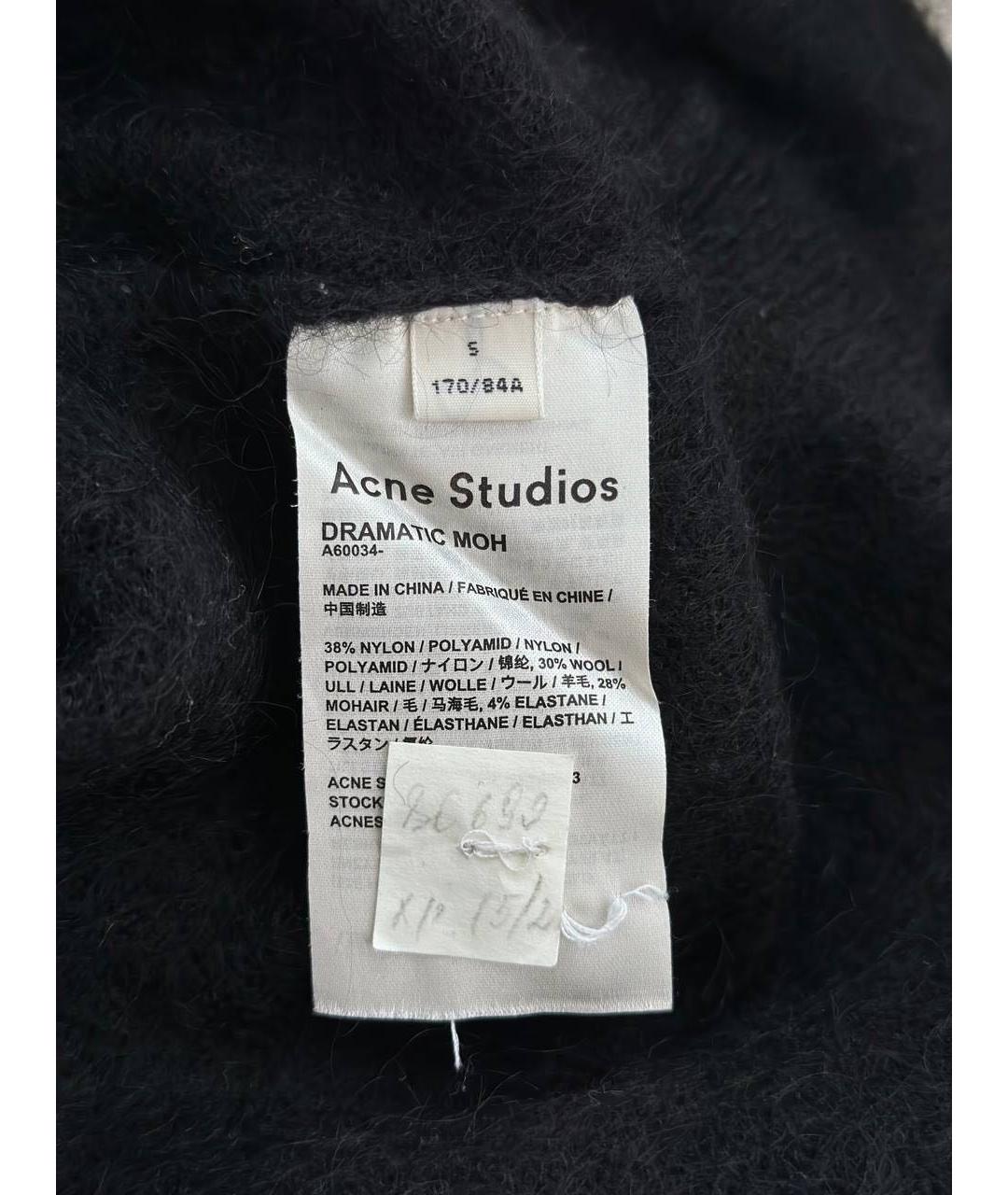 ACNE STUDIOS Черный шерстяной джемпер / свитер, фото 7