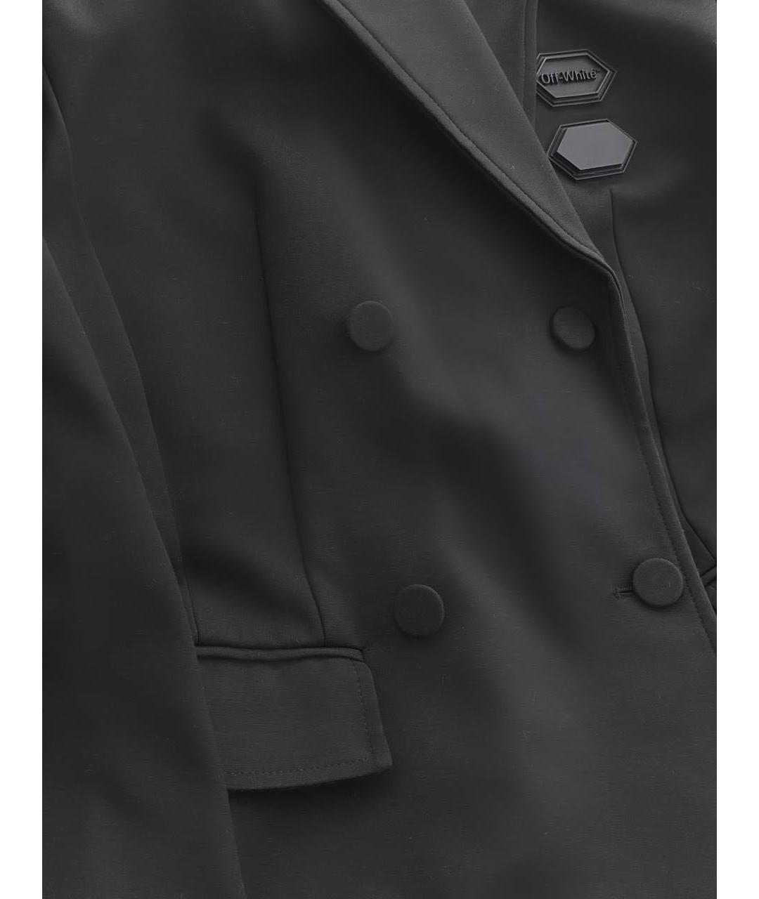 OFF-WHITE Черный хлопковый жакет/пиджак, фото 4