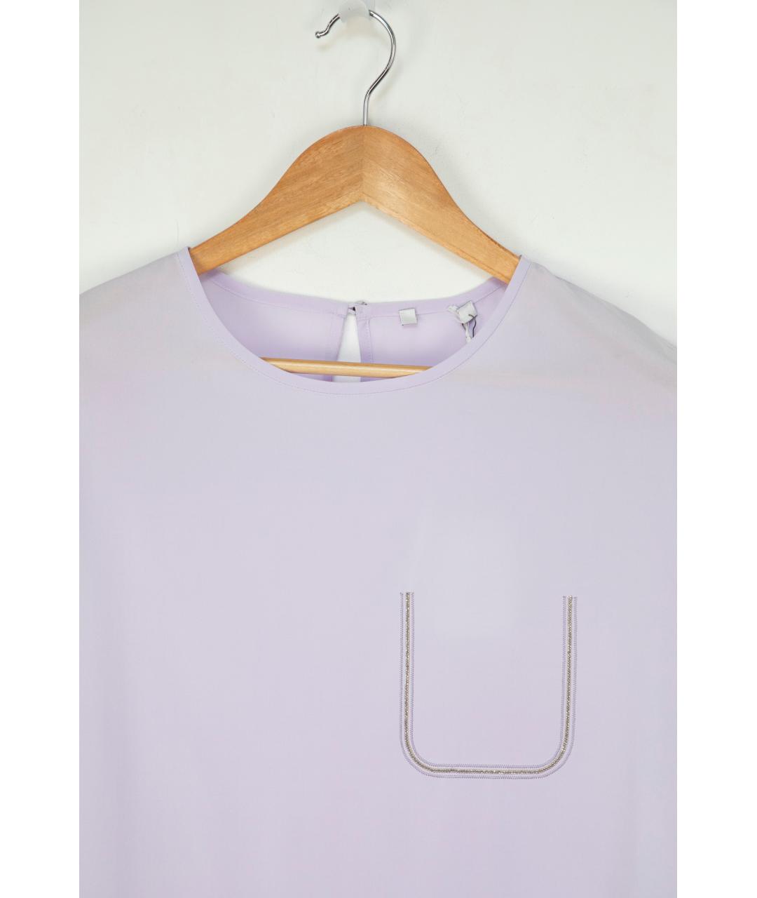 PESERICO Фиолетовая шелковая блузы, фото 4