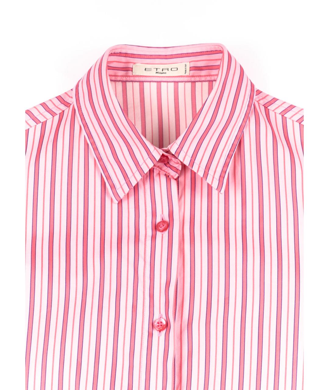 ETRO Розовая хлопковая рубашка, фото 4