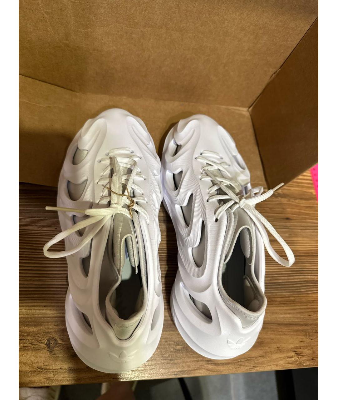 ADIDAS Белые резиновые низкие кроссовки / кеды, фото 4