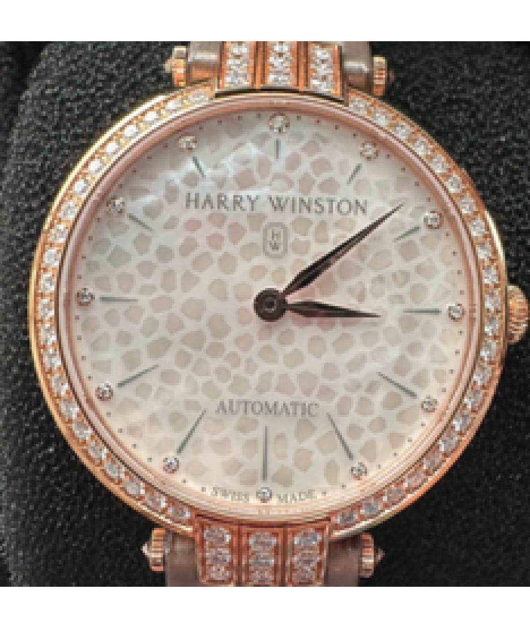 Harry Winston Белые часы из розового золота, фото 3