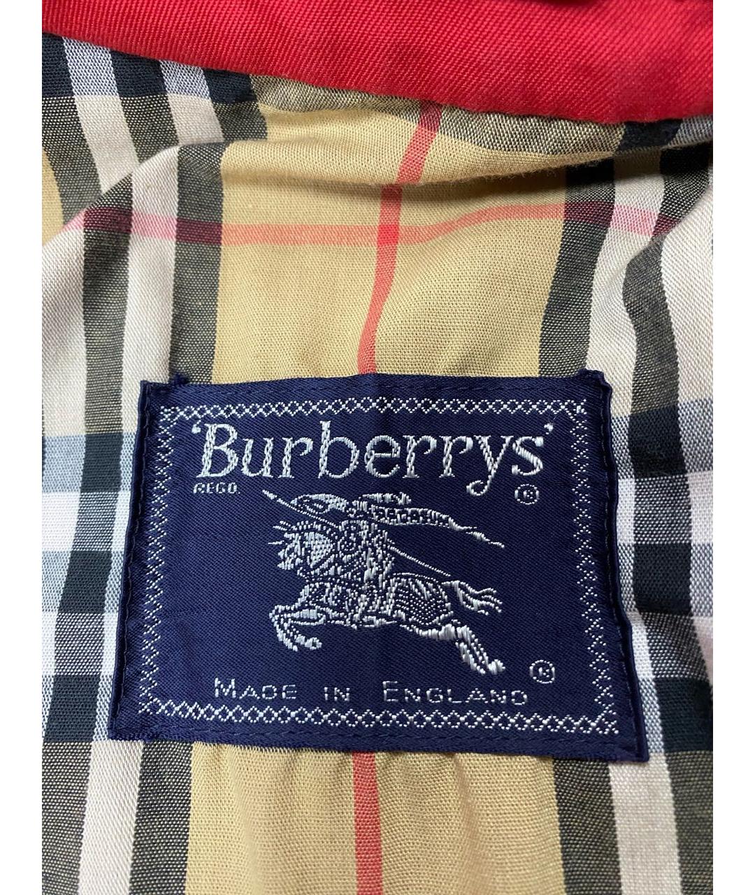 BURBERRY Красная хлопковая куртка, фото 6