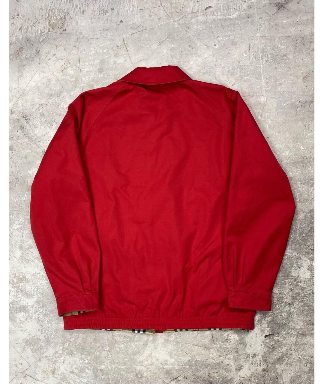 BURBERRY Красная хлопковая куртка, фото 2