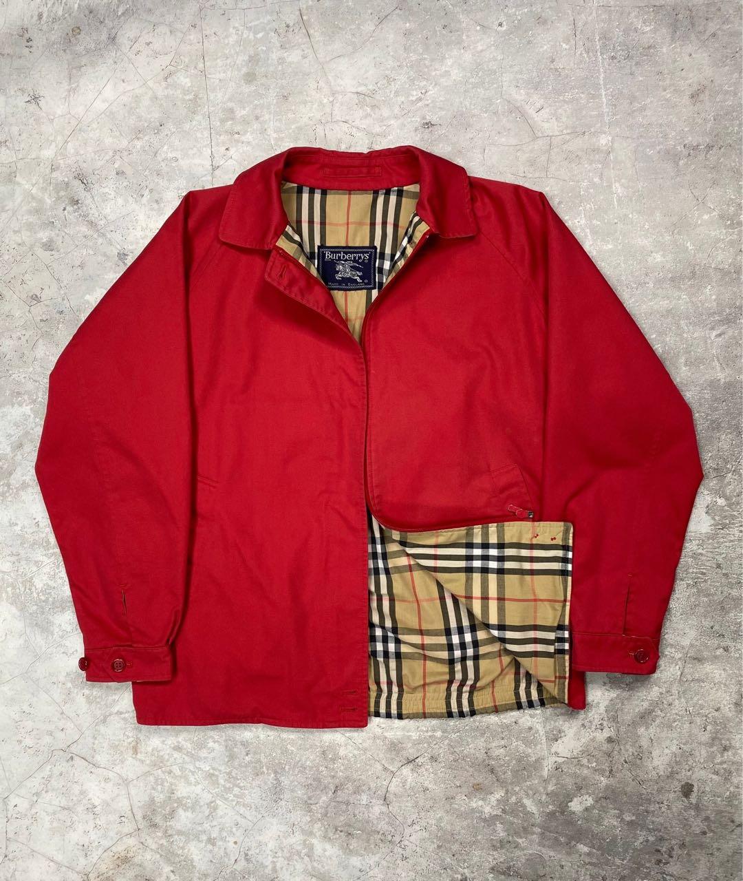 BURBERRY Красная хлопковая куртка, фото 9