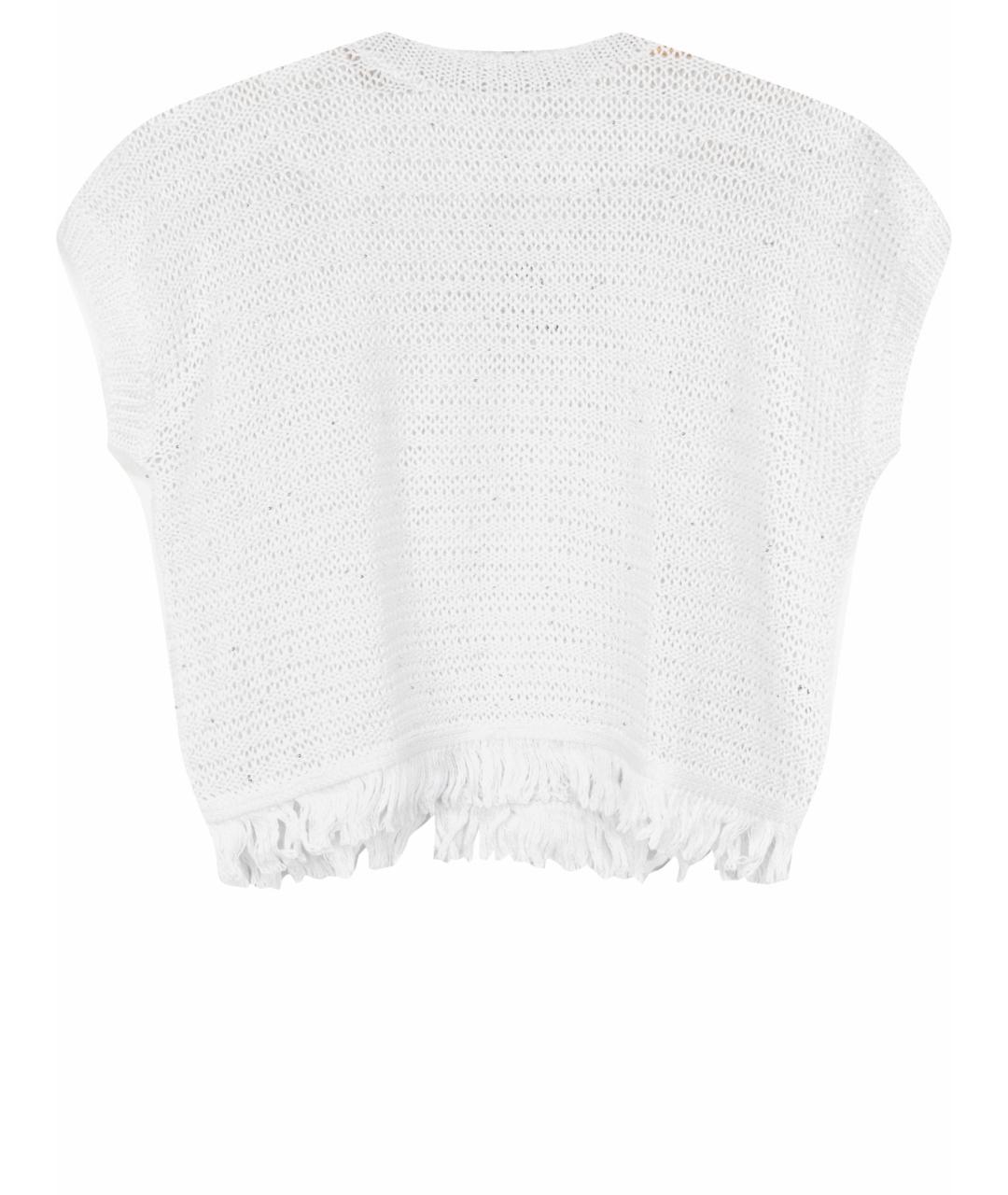 PESERICO Белый хлопковый джемпер / свитер, фото 1