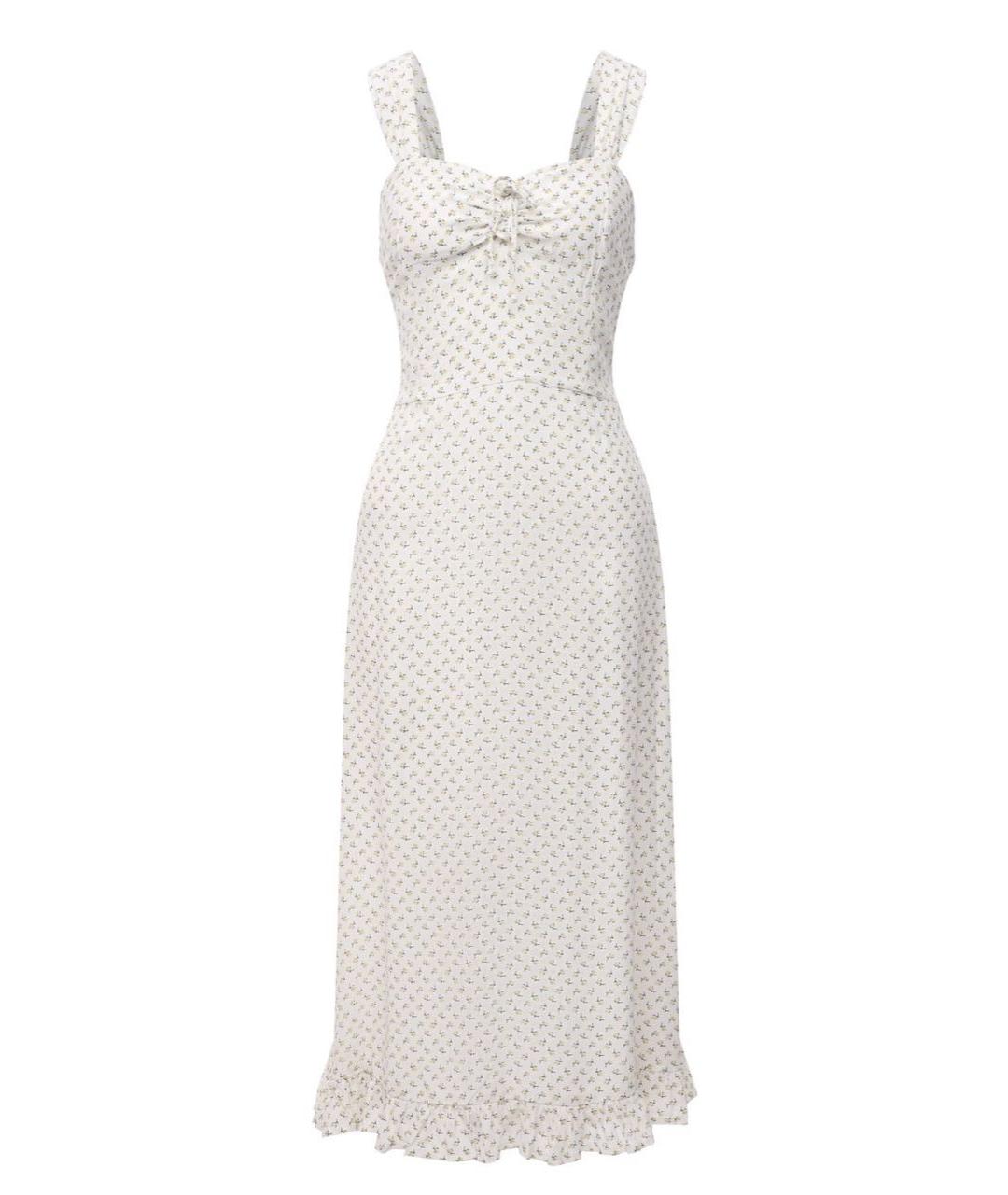 FAITHFULLY THE BRAND Белое вискозное повседневное платье, фото 1