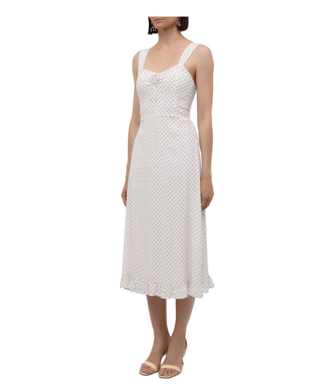 FAITHFULLY THE BRAND Белое вискозное повседневное платье, фото 3