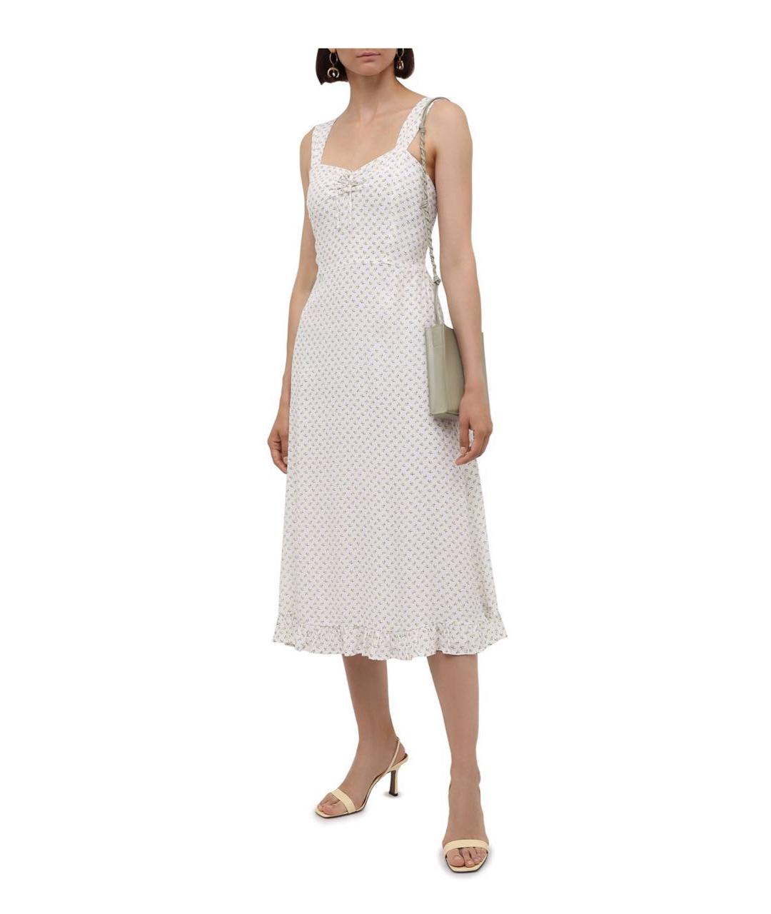 FAITHFULLY THE BRAND Белое вискозное повседневное платье, фото 2