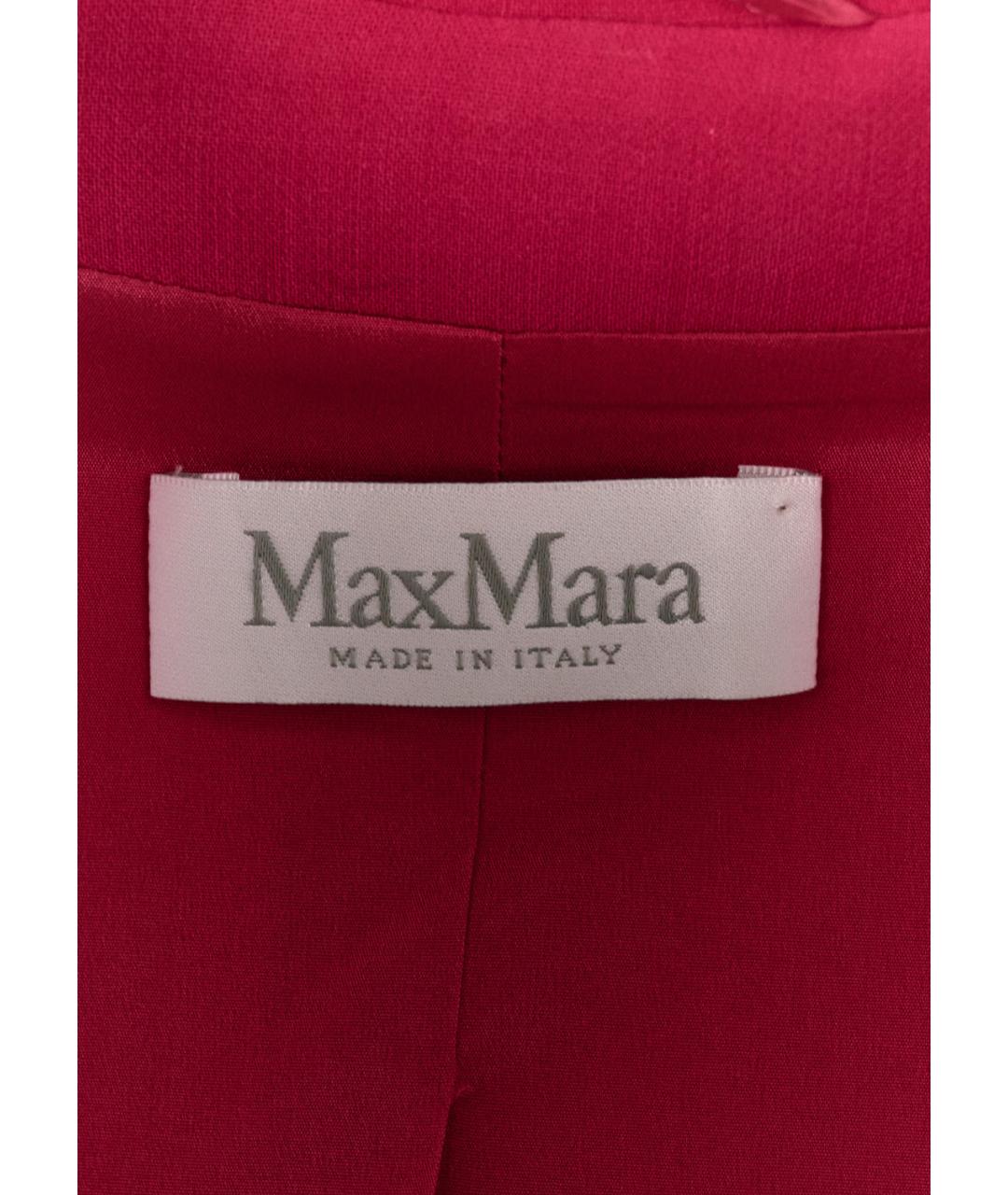 MAX MARA Розовый шерстяной жакет/пиджак, фото 3