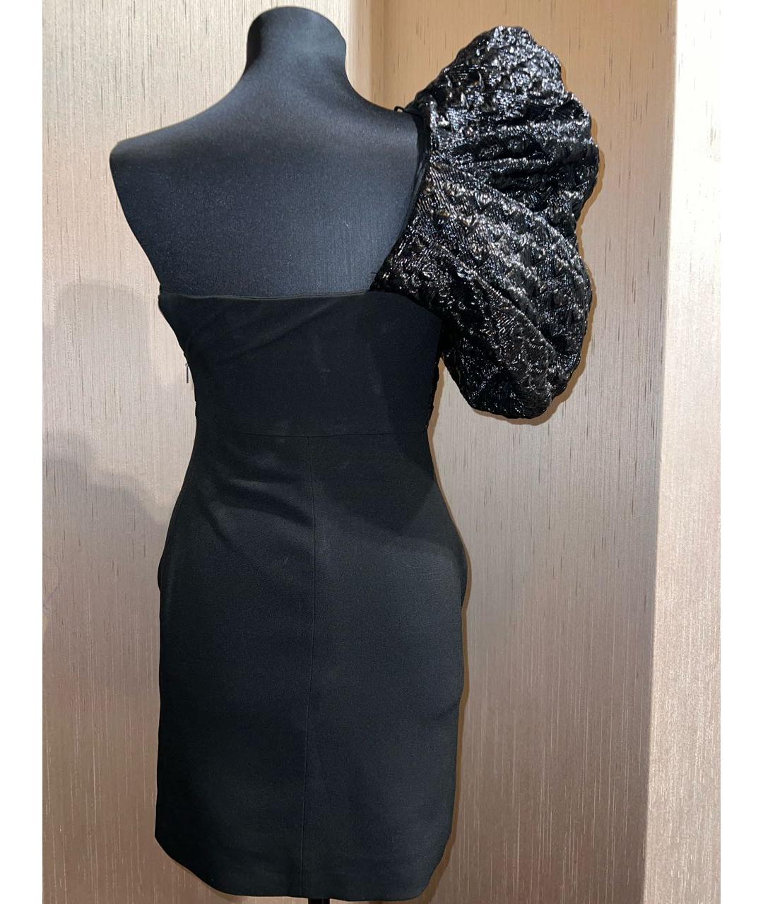 SAINT LAURENT Черное креповое вечернее платье, фото 2