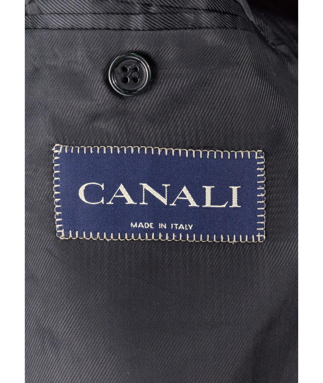 CANALI Черное шерстяное пальто, фото 3