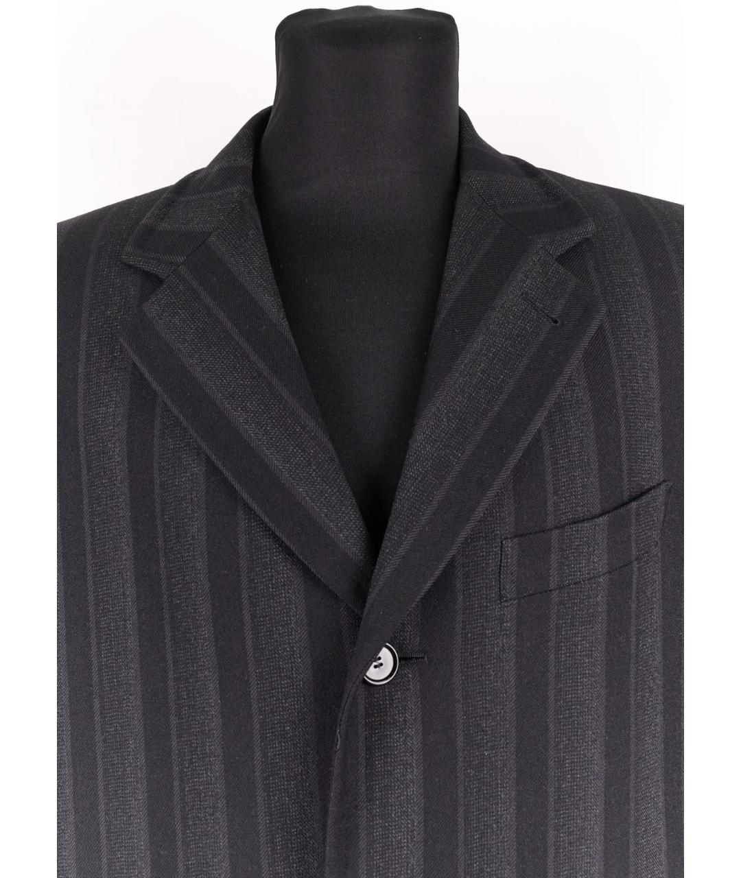 CANALI Черное шерстяное пальто, фото 4