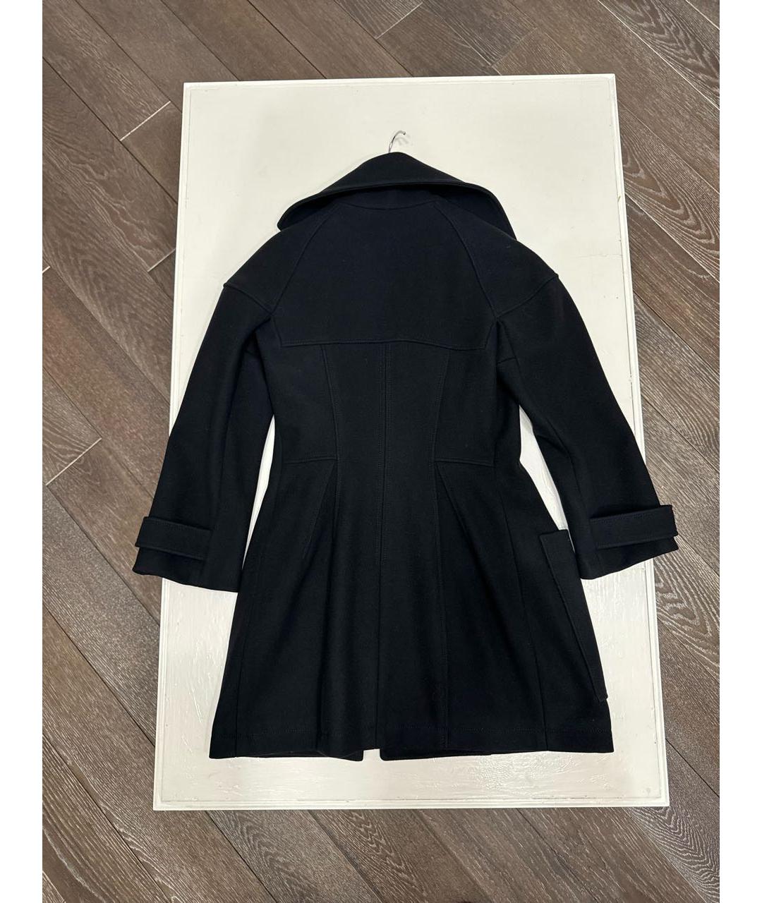 CHRISTIAN DIOR Черное шерстяное пальто, фото 2