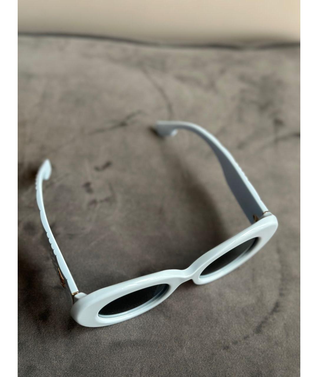 BURBERRY Голубые пластиковые солнцезащитные очки, фото 6