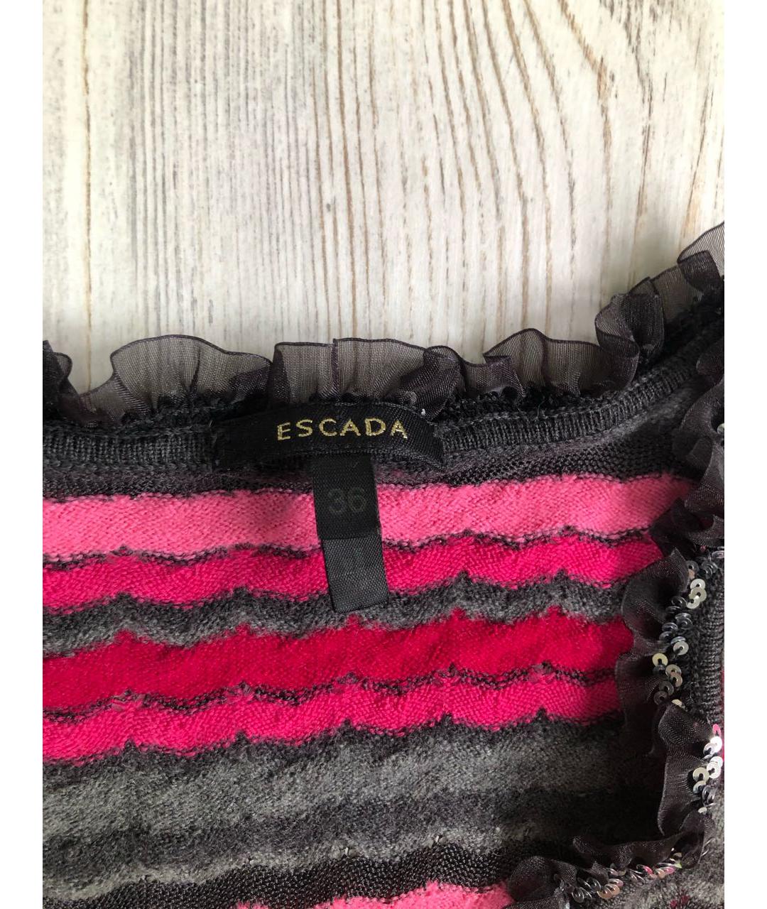 ESCADA Розовый хлопковый джемпер / свитер, фото 3