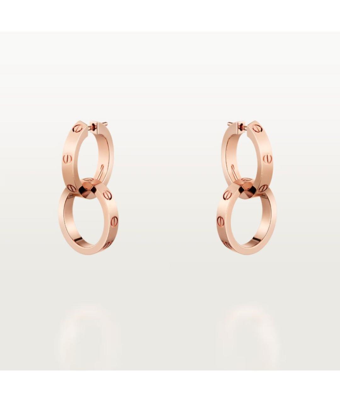 CARTIER Золотые серьги из розового золота, фото 6
