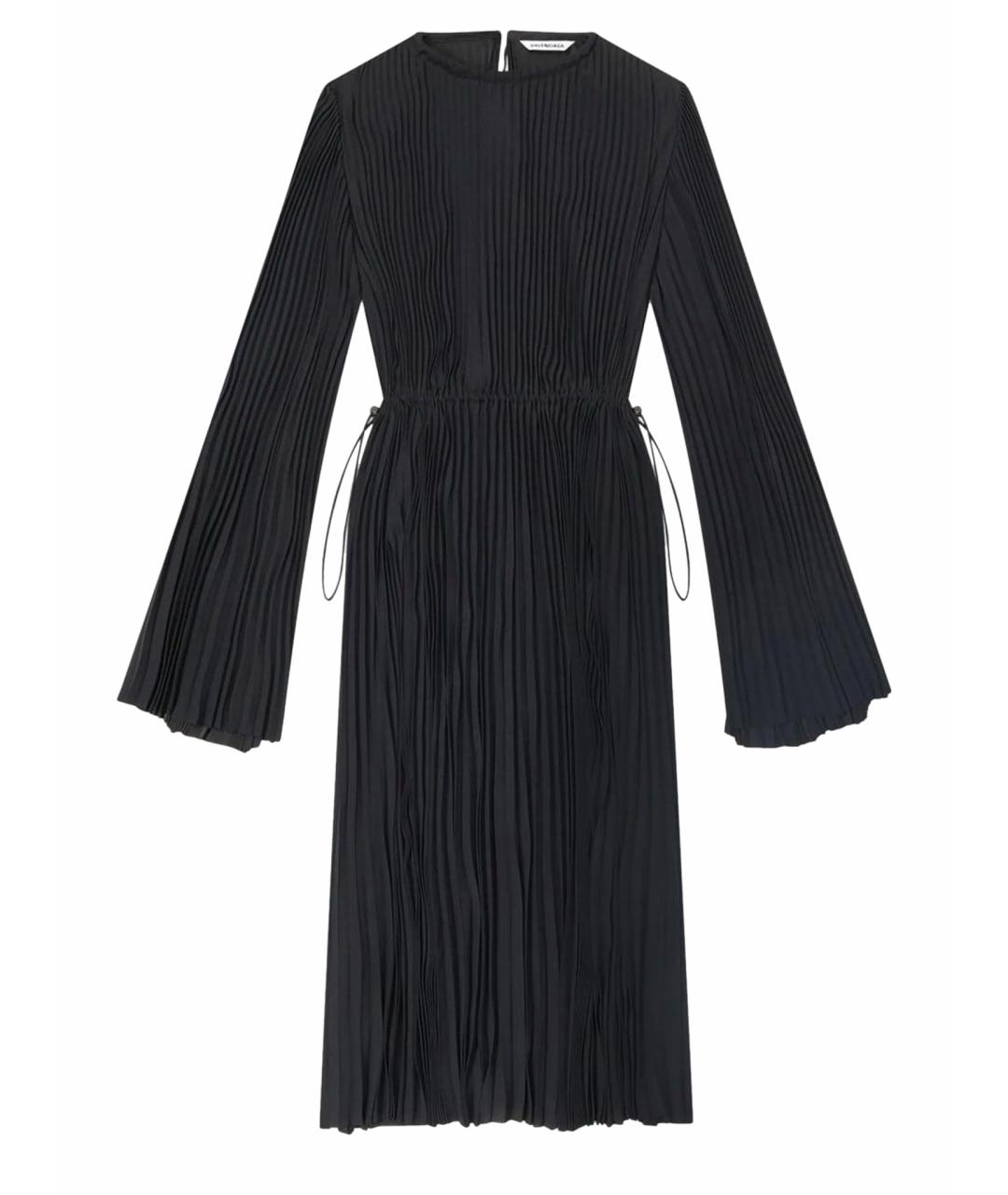 BALENCIAGA Черное полиэстеровое коктейльное платье, фото 1