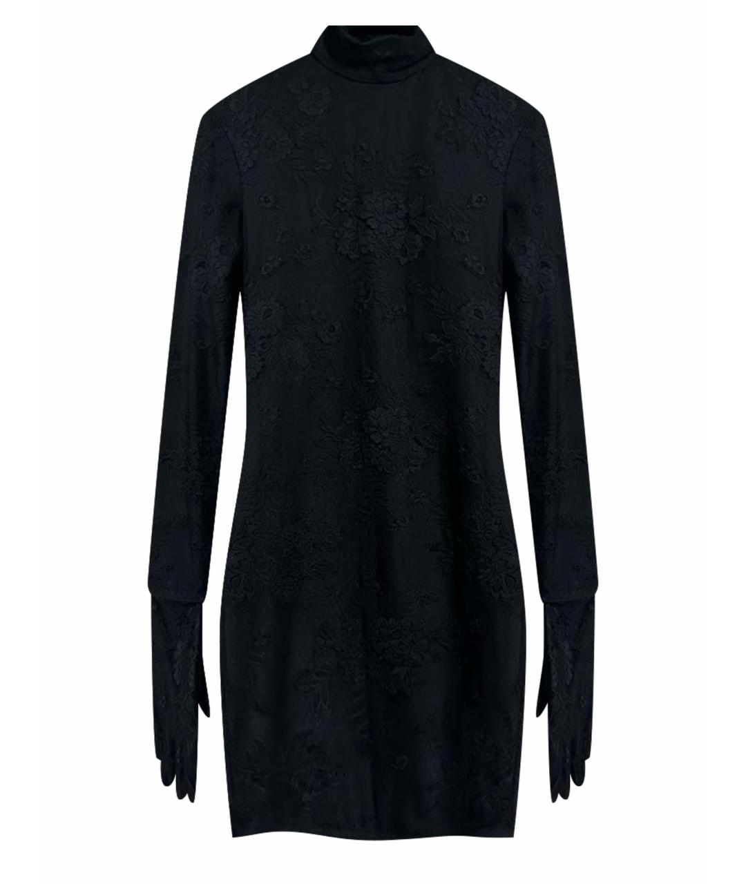 BALENCIAGA Черное кружевное вечернее платье, фото 1