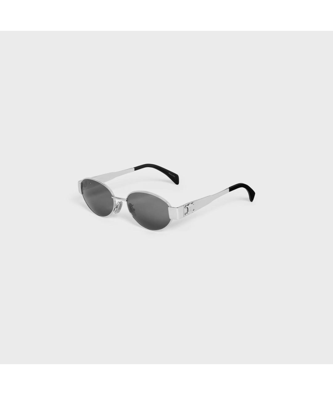 CELINE PRE-OWNED Серебряные металлические солнцезащитные очки, фото 5