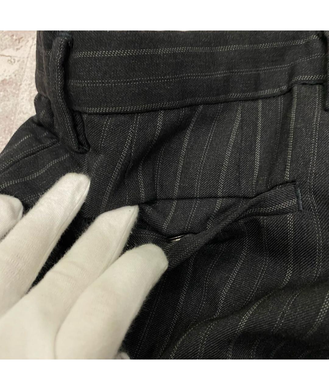 DOLCE&GABBANA Антрацитовые прямые брюки, фото 6
