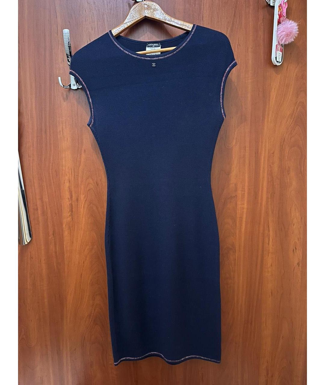CHANEL Темно-синее платье, фото 4