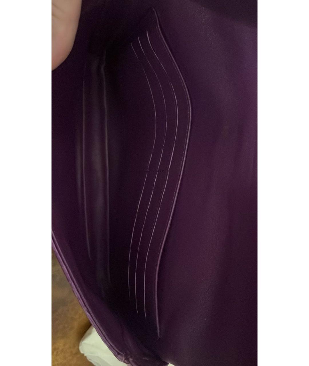 CHRISTIAN DIOR PRE-OWNED Фиолетовая сумка через плечо из экзотической кожи, фото 3