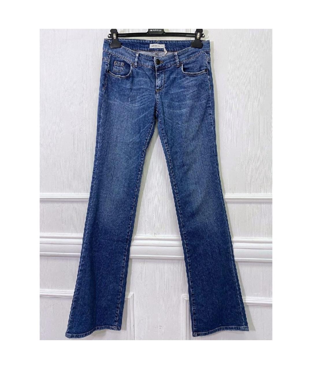 SEE BY CHLOE Синие хлопковые прямые джинсы, фото 9