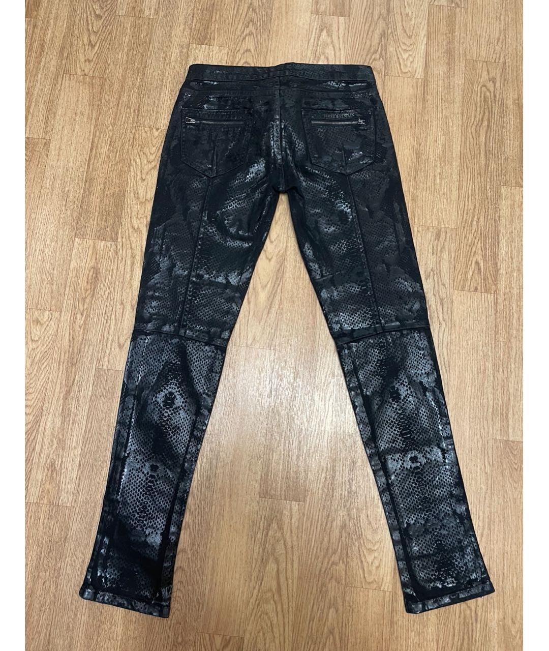 PIERRE BALMAIN Черные хлопковые джинсы слим, фото 2