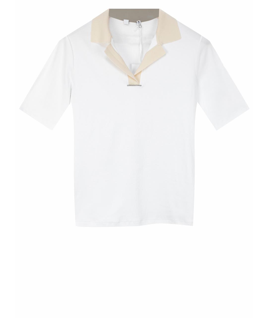 PESERICO Белая хлопковая футболка, фото 1