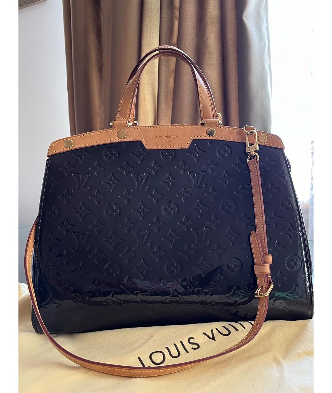 LOUIS VUITTON PRE-OWNED Коричневая кожаная сумка тоут, фото 5