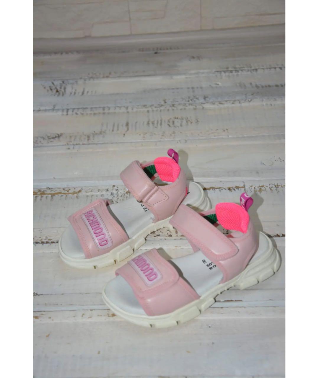 JOHN RICHMOND Розовые кожаные сандалии и шлепанцы, фото 5