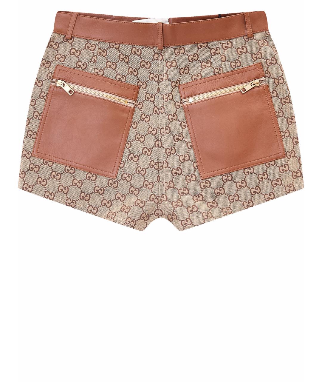 GUCCI Бежевые хлопковые шорты, фото 2