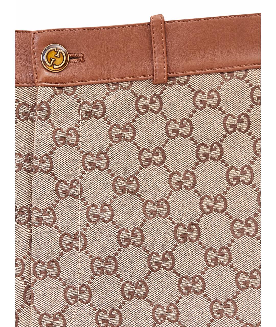 GUCCI Бежевые хлопковые шорты, фото 3