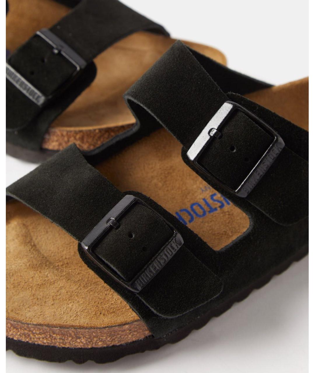 BIRKENSTOCK Черные замшевые сандалии, фото 3