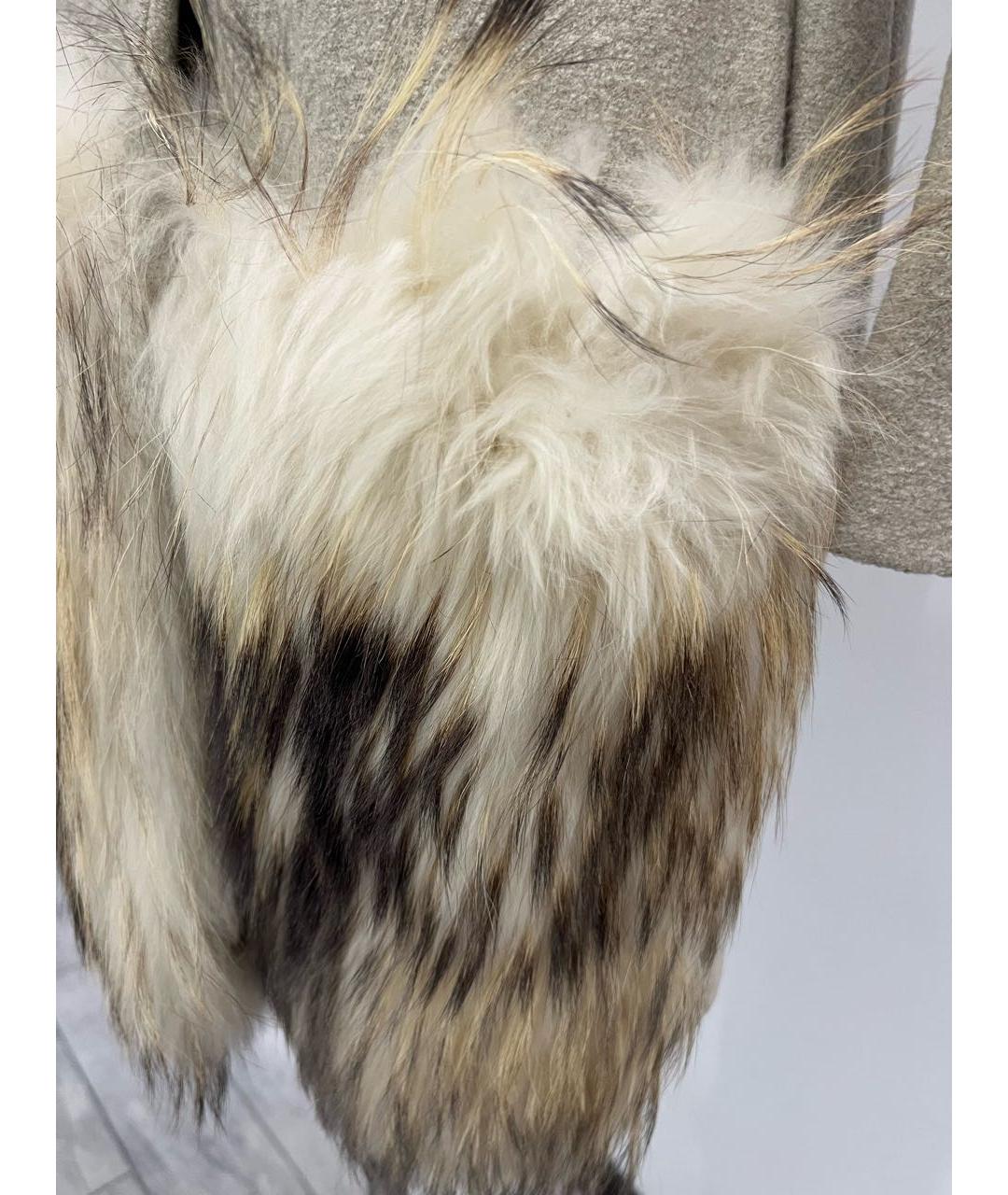 FALCONERI Бежевое шерстяное пальто, фото 4