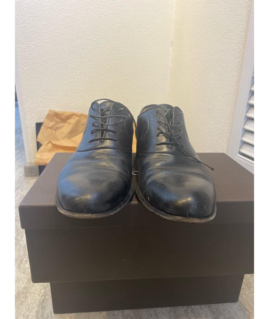 A.TESTONI Черные кожаные туфли, фото 2