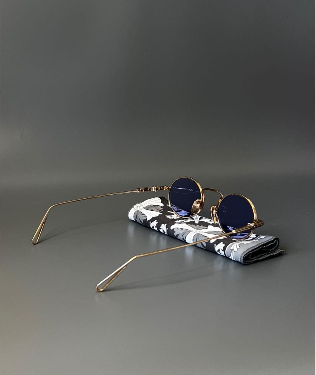 CHROME HEARTS Синие металлические солнцезащитные очки, фото 3