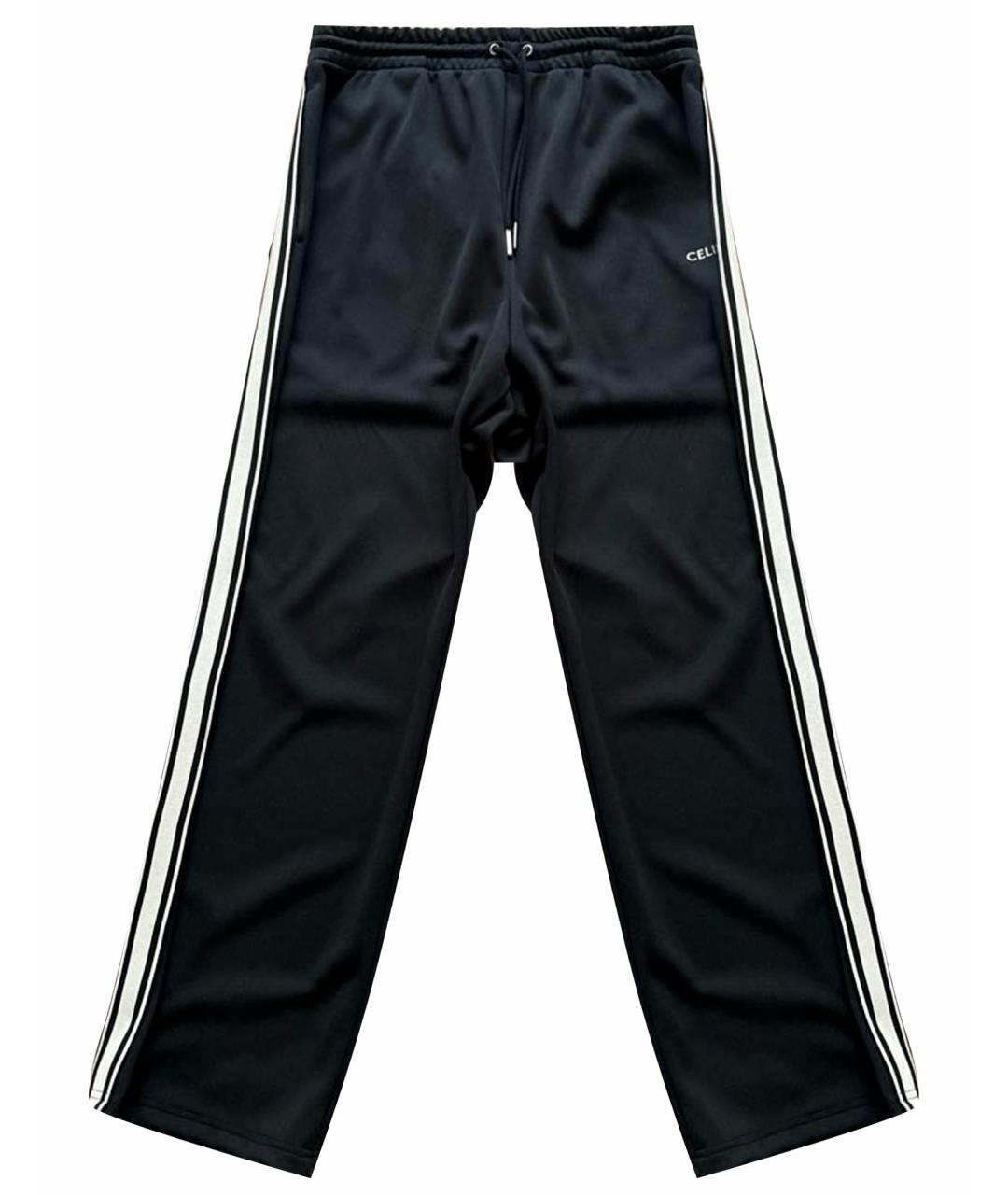 CELINE PRE-OWNED Черные полиэстеровые повседневные брюки, фото 1