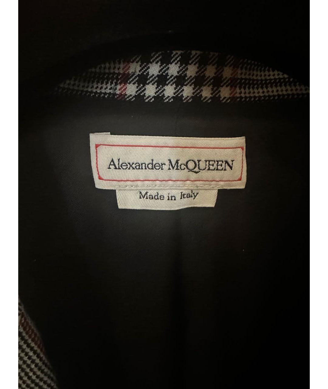 ALEXANDER MCQUEEN Серый шерстяной жакет/пиджак, фото 3