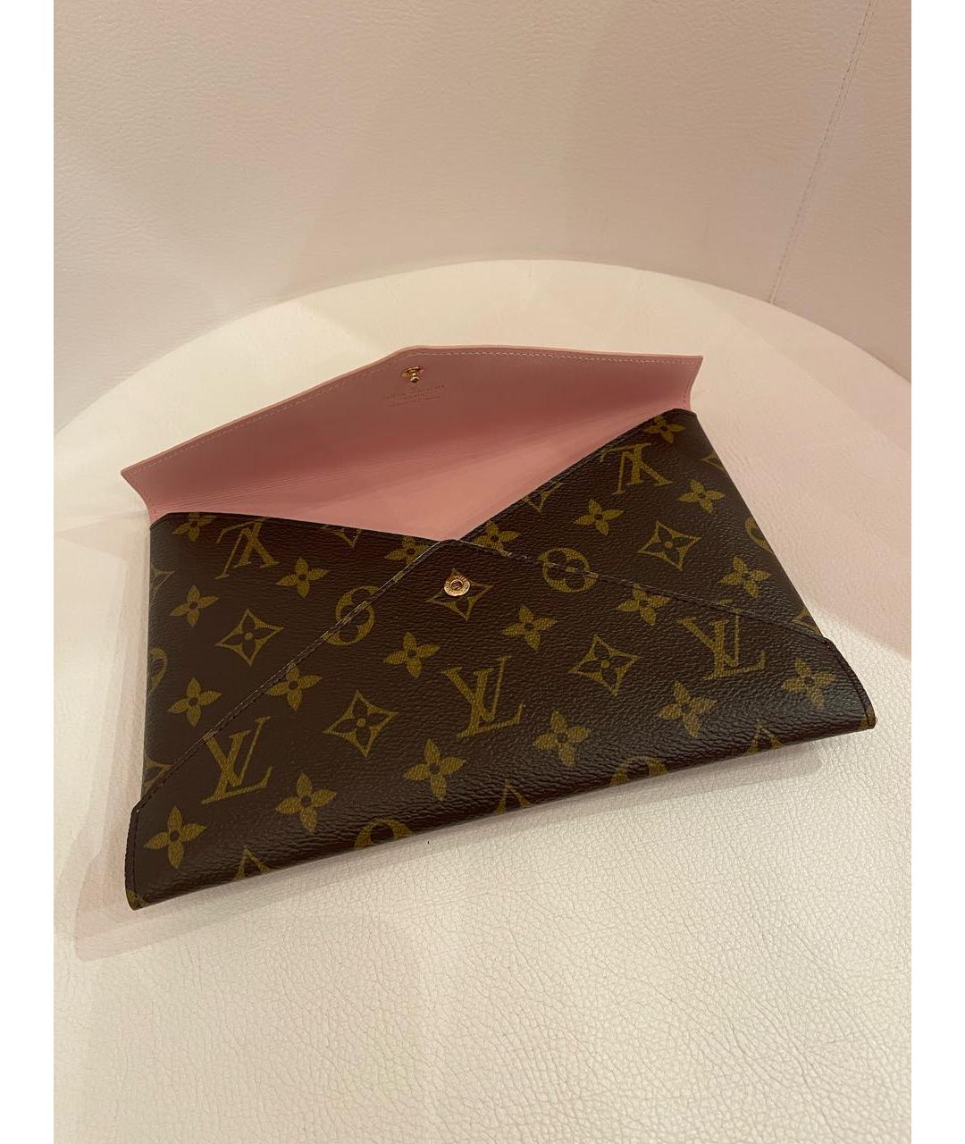 LOUIS VUITTON Коричневый кошелек, фото 6