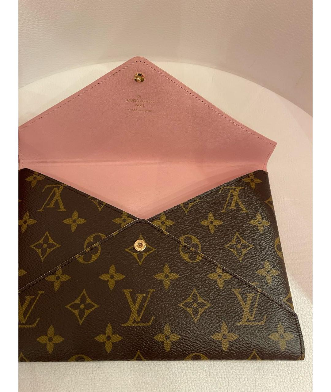 LOUIS VUITTON Коричневый кошелек, фото 4