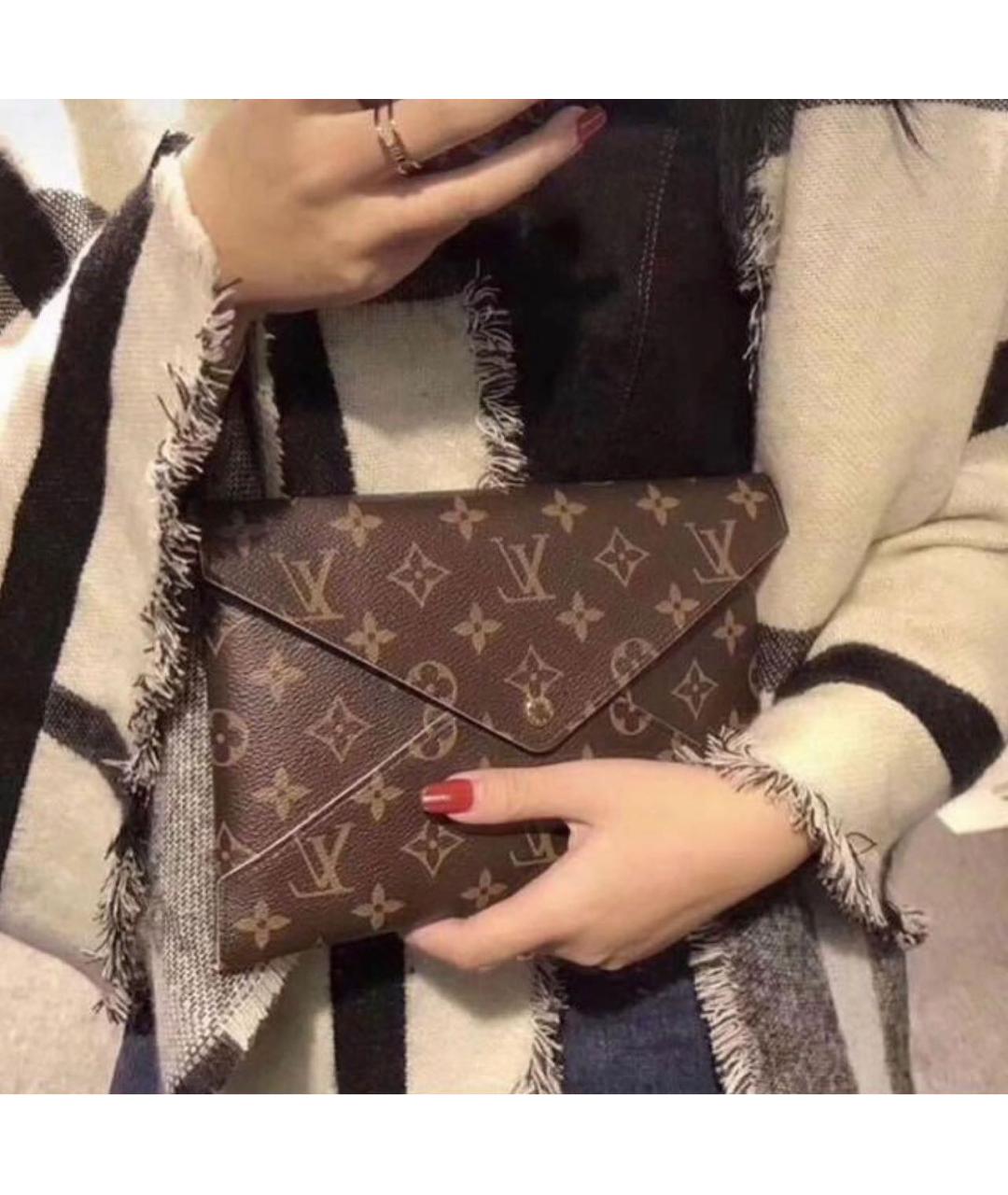 LOUIS VUITTON Коричневый кошелек, фото 8