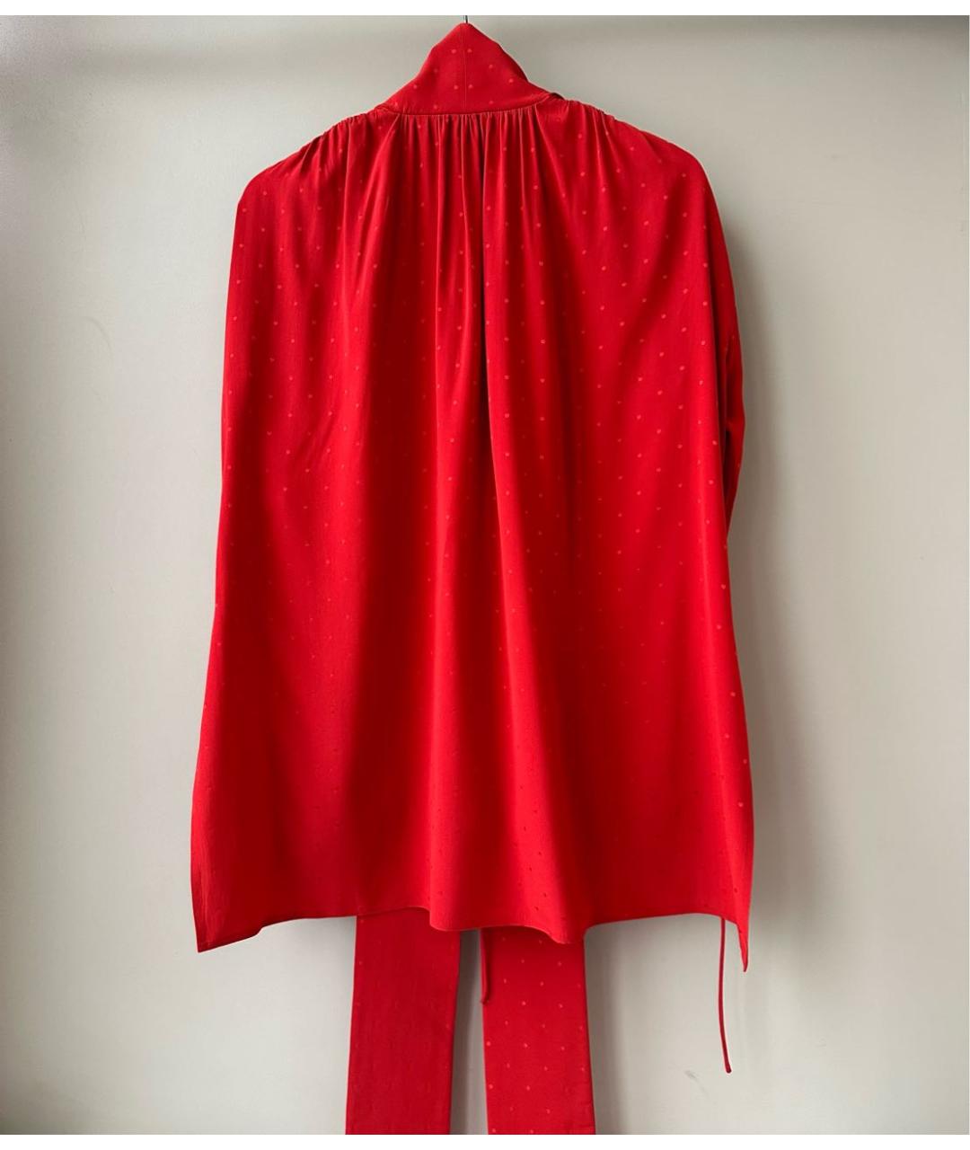 MAGDA BUTRYM Красная шелковая блузы, фото 3